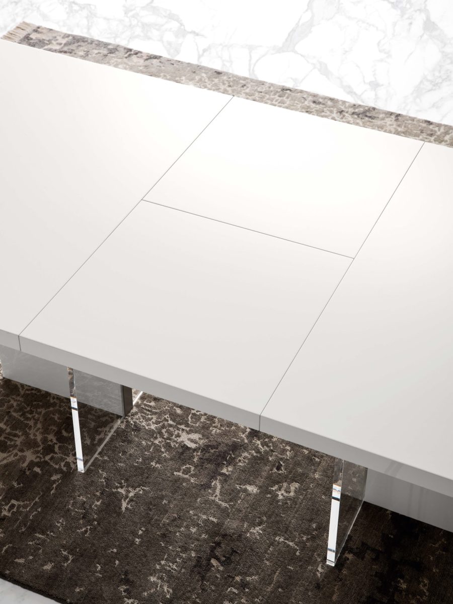 Alf Italia Artemide Dining Table Extenatable Mechanism Closeup 4