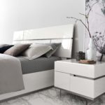 Alf Italia Artemide Bed and Nightstand close up view