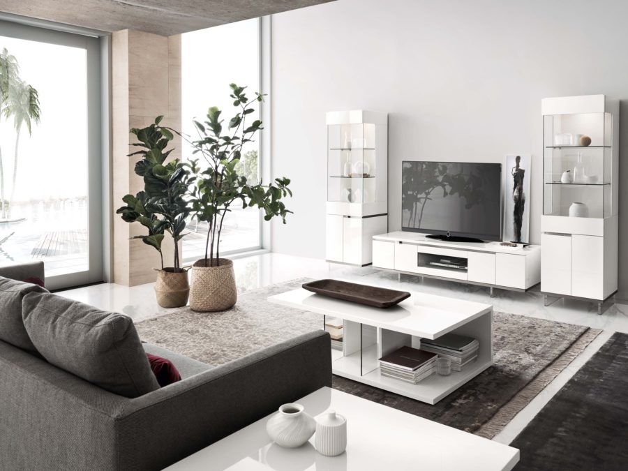 Alf Italia Artemide 1-door curio left and right with TV base