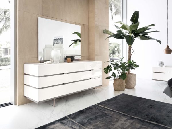 Alf Italia Artemide 6-drawer Dresser with mirror - room view