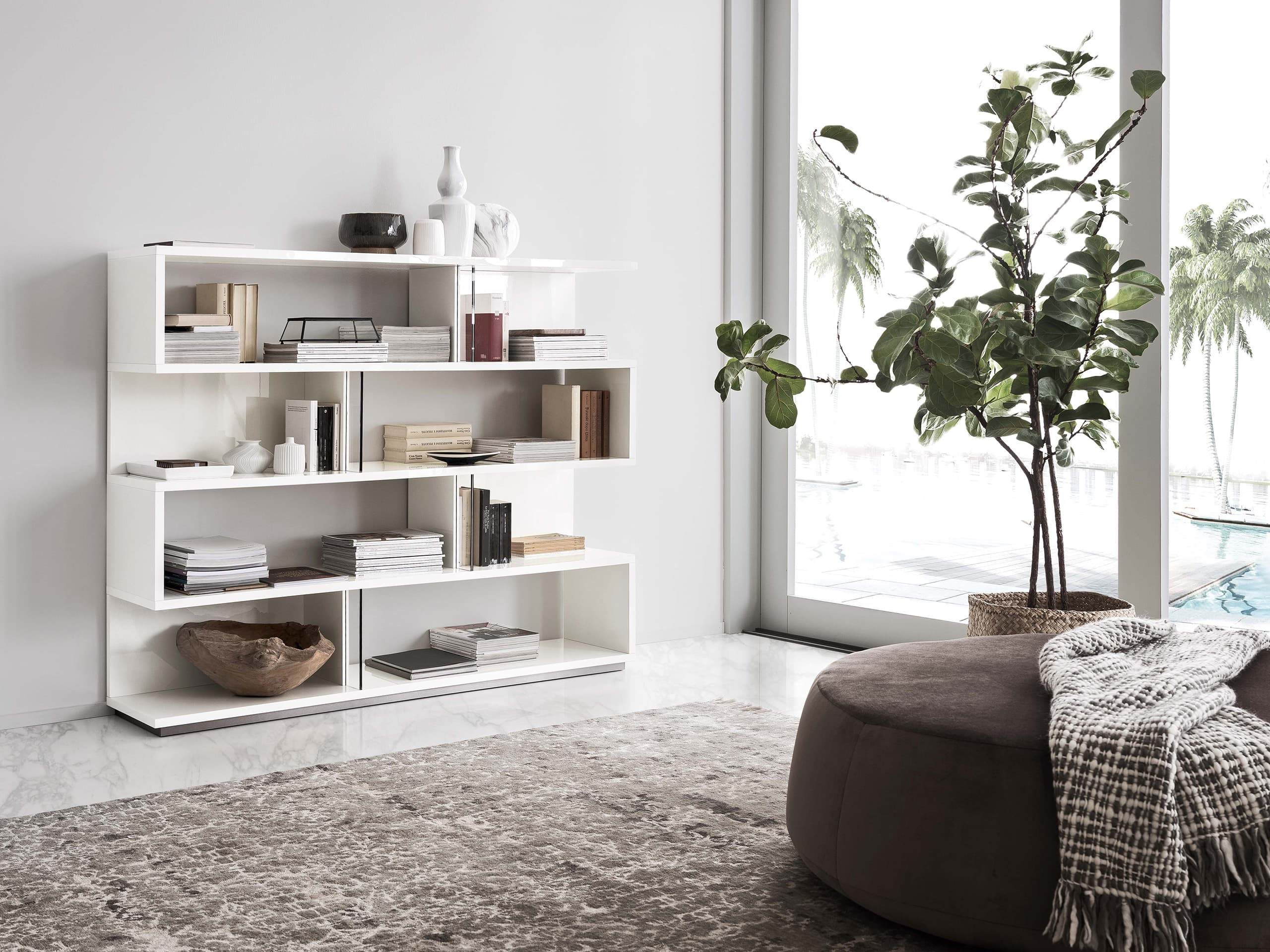 Alf Italia Bookcase Furnitalia | Contemporary Italian Furniture