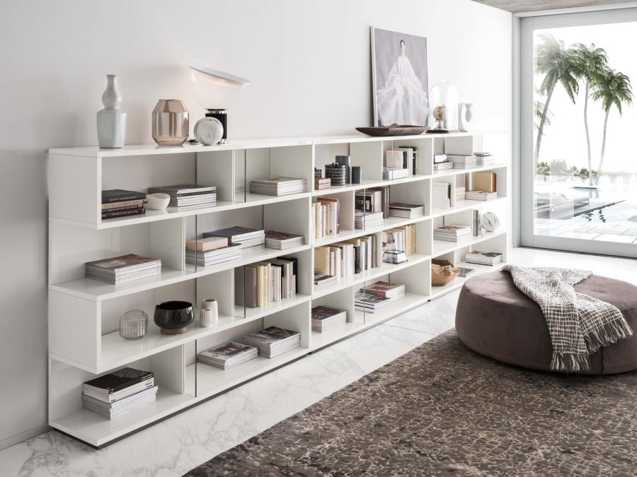 Alf Italia Artemide Bookcase Wall Unit Side View