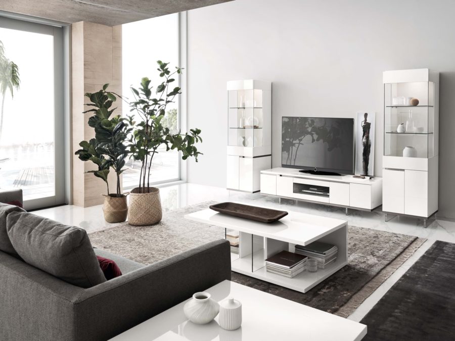 Alf Italia Artemide Rectangular Coffee Table - living room side view