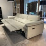 Natuzzi Editions C176 Amorevole Sofa Showroom Side View with all Recliners