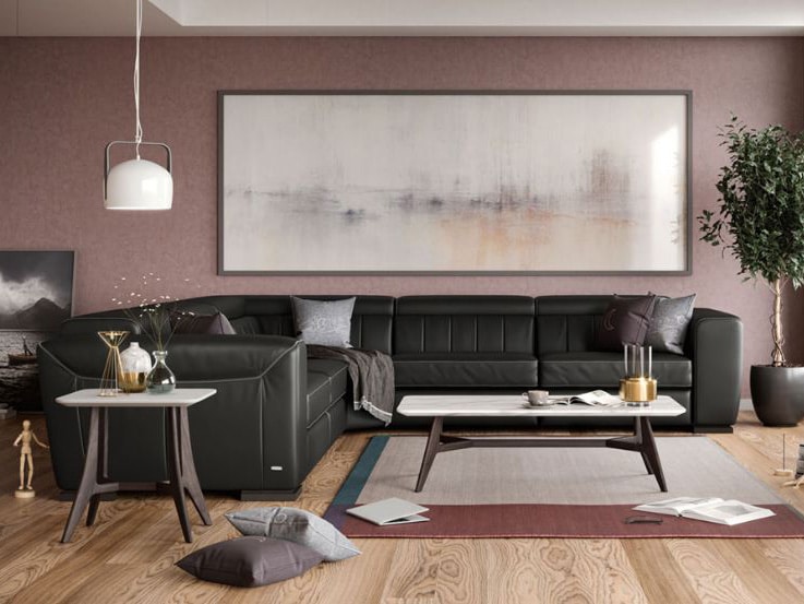 natuzzi editions B790 Forza Sectional Room View