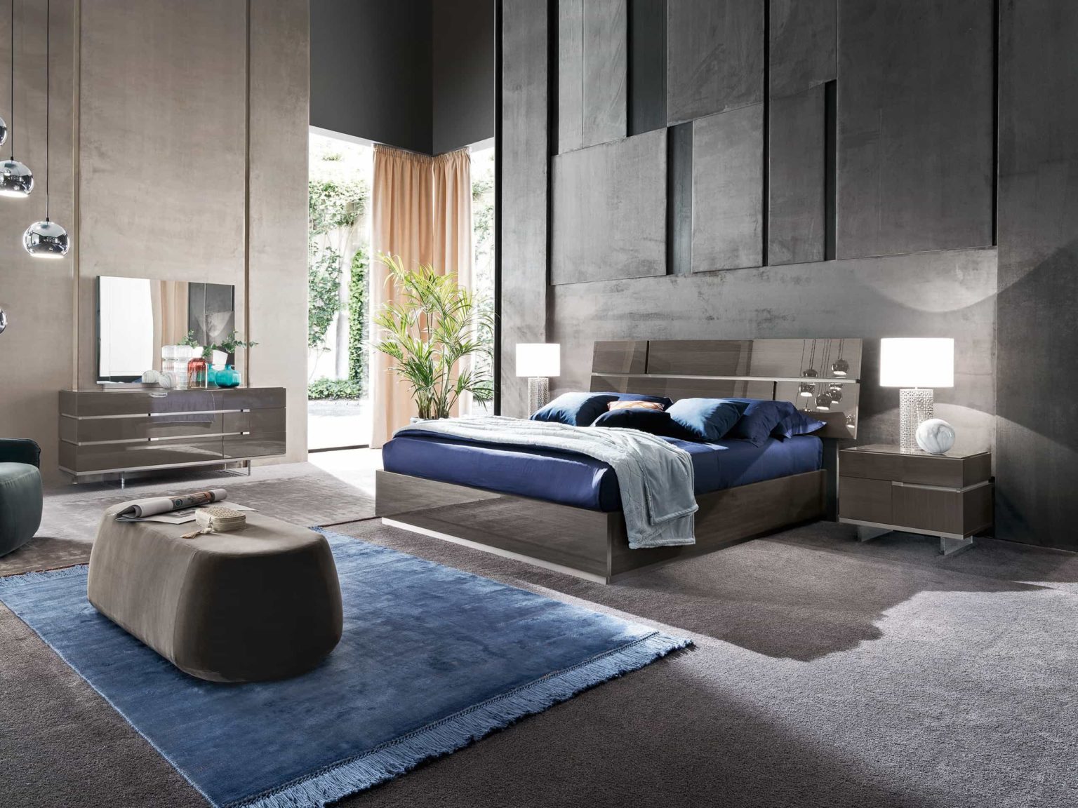 Alf Italia Athena 5pc Bedroom Set Furnitalia Contemporary Italian