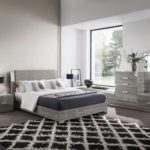 Alf Italia Iris CK Bed with upholstered headboard bedroom set