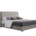 Alf Italia Iris CK Bed with upholstered headboard no background