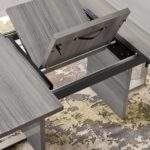 Alf Italia Iris dining table top expansion view
