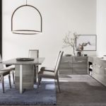 Alf Italia Iris dining table with chairs and sideboards