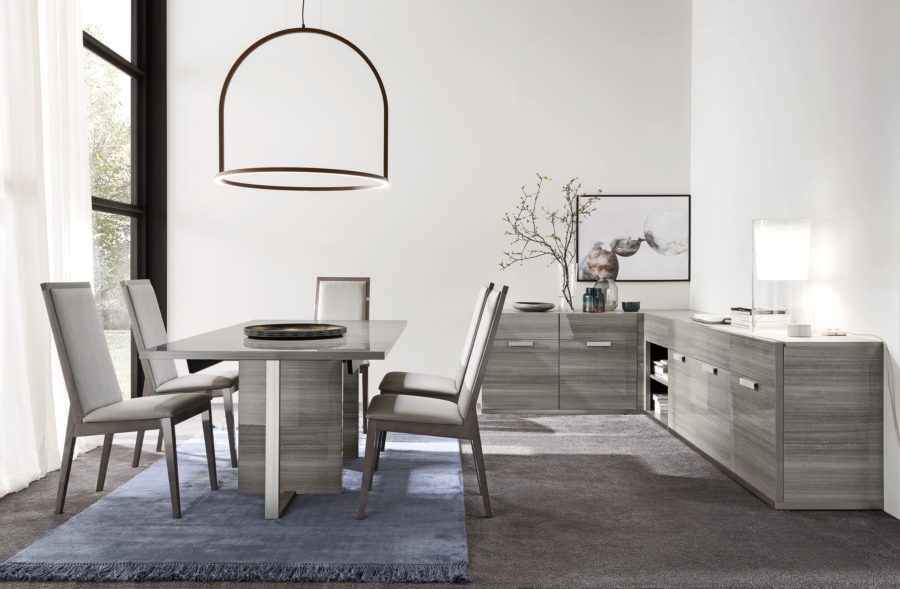 Alf Italia Iris dining table with chairs and sideboards