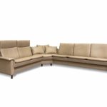 Stressless Aurora Sectional Sand - on white background