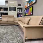Stressless Aurora Sectional Sand - side view