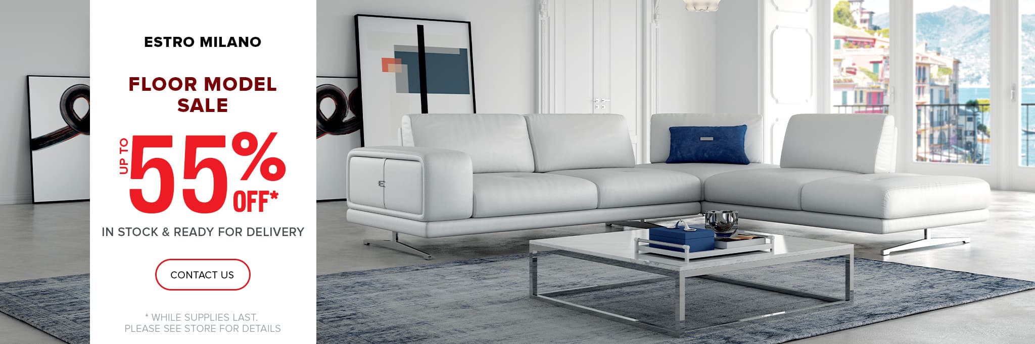 Estro Milano Floor Model Sale up to 55% off