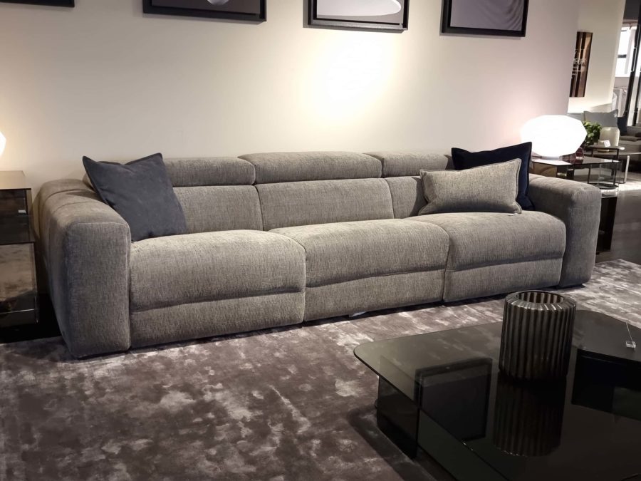 natuzzi italia balance sofa pegaso fabric warm grey