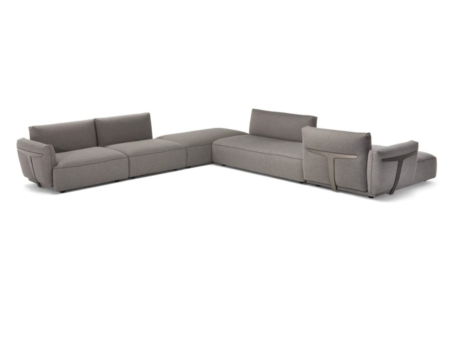 Natuzzi Italia - Herman Sectional 2981 - sectional on white background 2