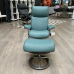 Stressless Aura Signature Small Paloma Olive Green front view