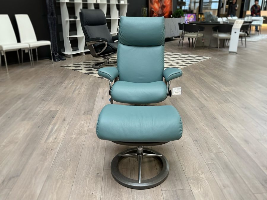 Stressless® Aura Signature S Paloma Aqua Green - Furnitalia | Contemporary  Italian Furniture Showroom