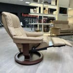 Stressless Mayfair Power Large Paloma Sand - side view