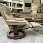 Stressless Mayfair Power Medium Paloma Sand - side view