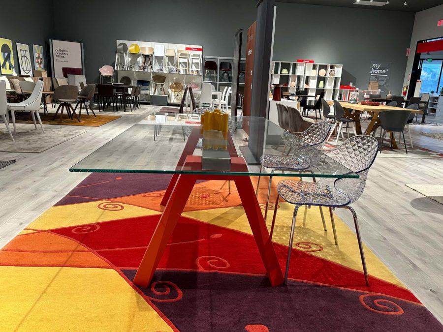 Bontempi Aron Dining Table Red 3