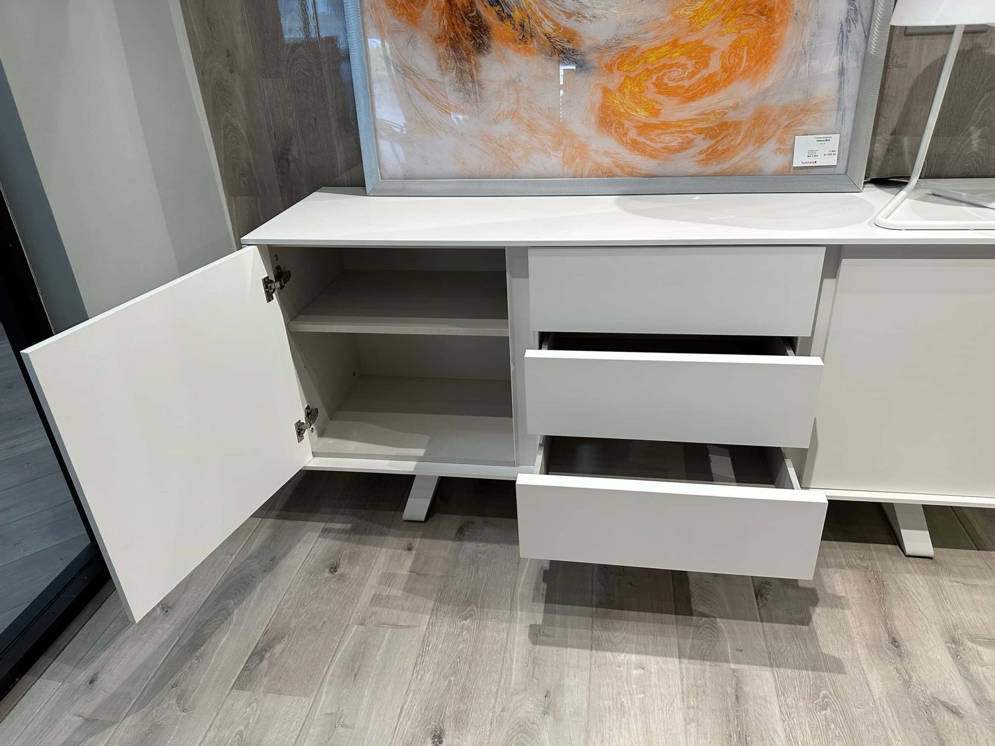 Calligaris Secret Buffet White Furnitalia Contemporary Italian