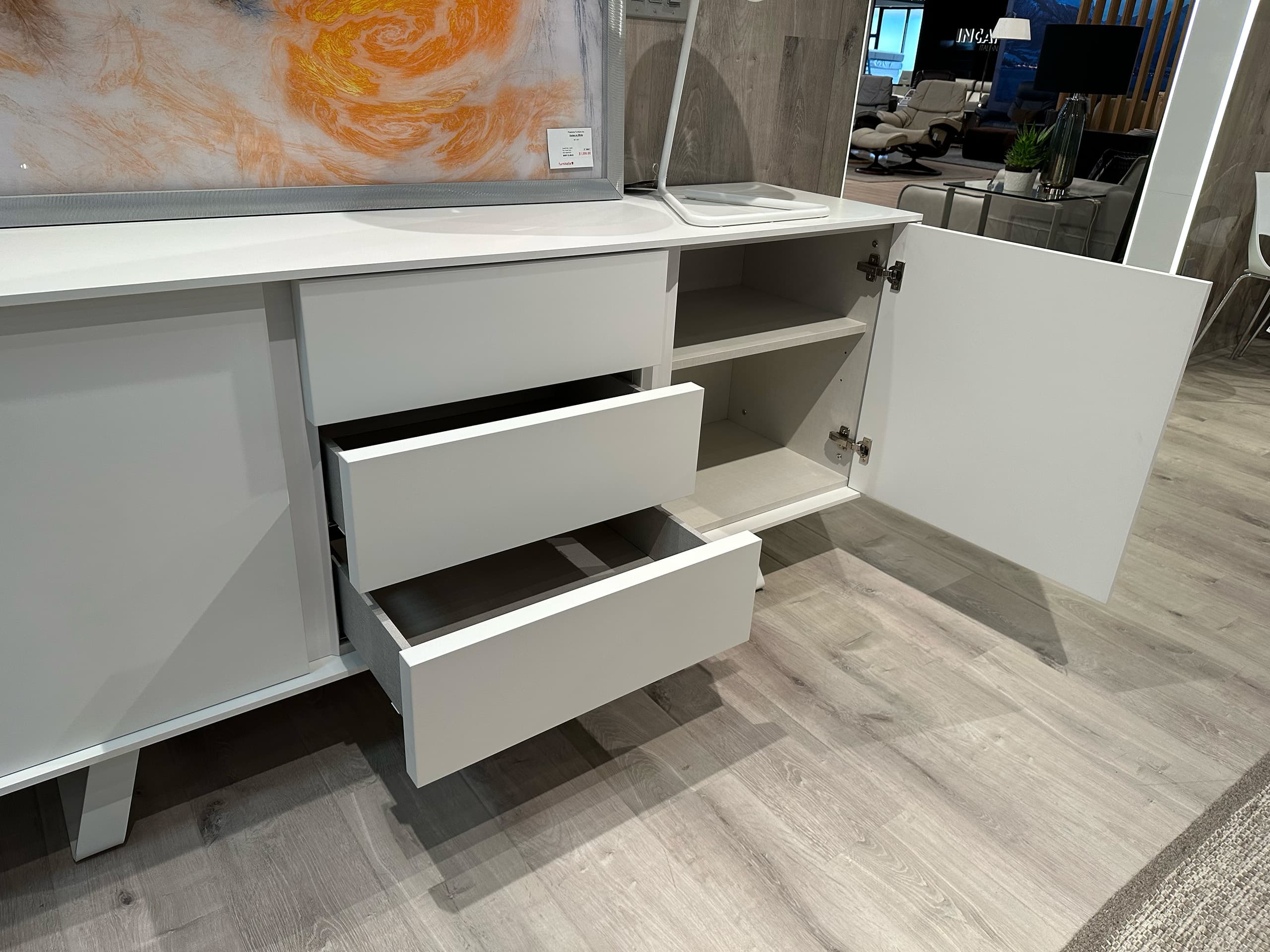 Calligaris Secret Buffet White - Furnitalia | Contemporary Italian Calligaris Secret Buffet White - Furnitalia | Contemporary Italian