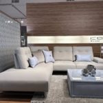 Estro Milano Manhattan 4pc Sectional Light Grey 2