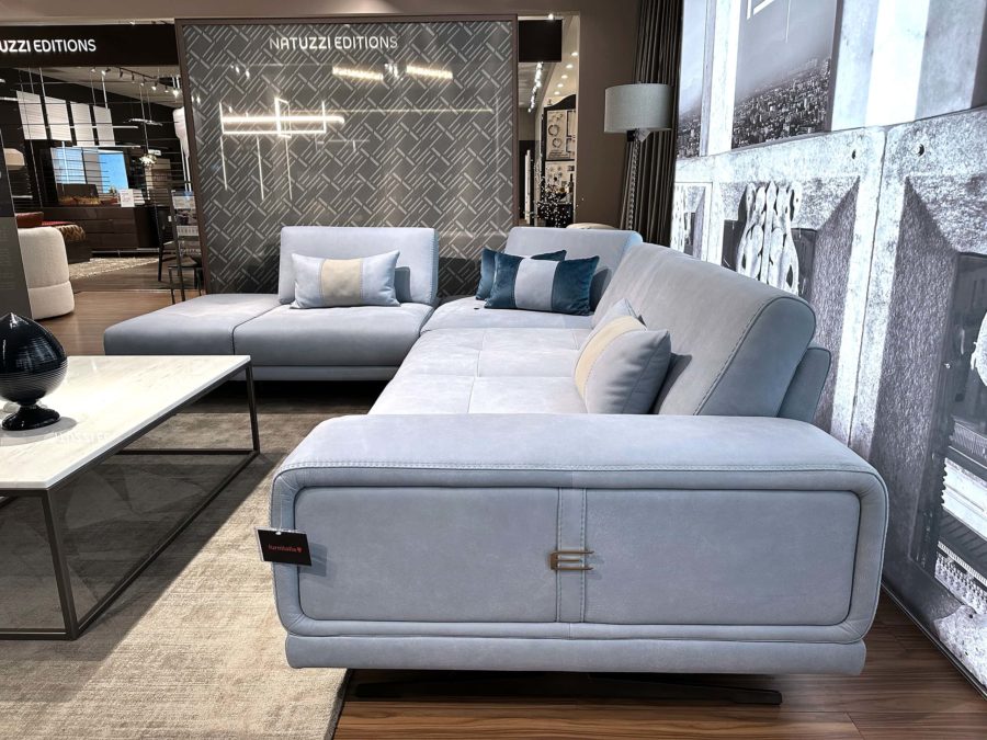 Estro Milano Spazio Sectional Maya Blue 3