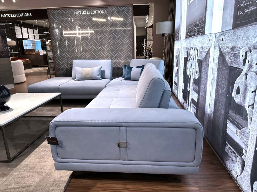 Estro Milano Spazio Sectional Maya Blue 4