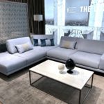 Estro Milano Spazio Sectional Maya Blue 7