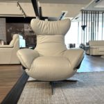 Natuzzi Italia Ilia Reclining Armchair Cold White 2