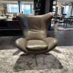 Natuzzi Italia Note Swivel Chair Dark Brown 2