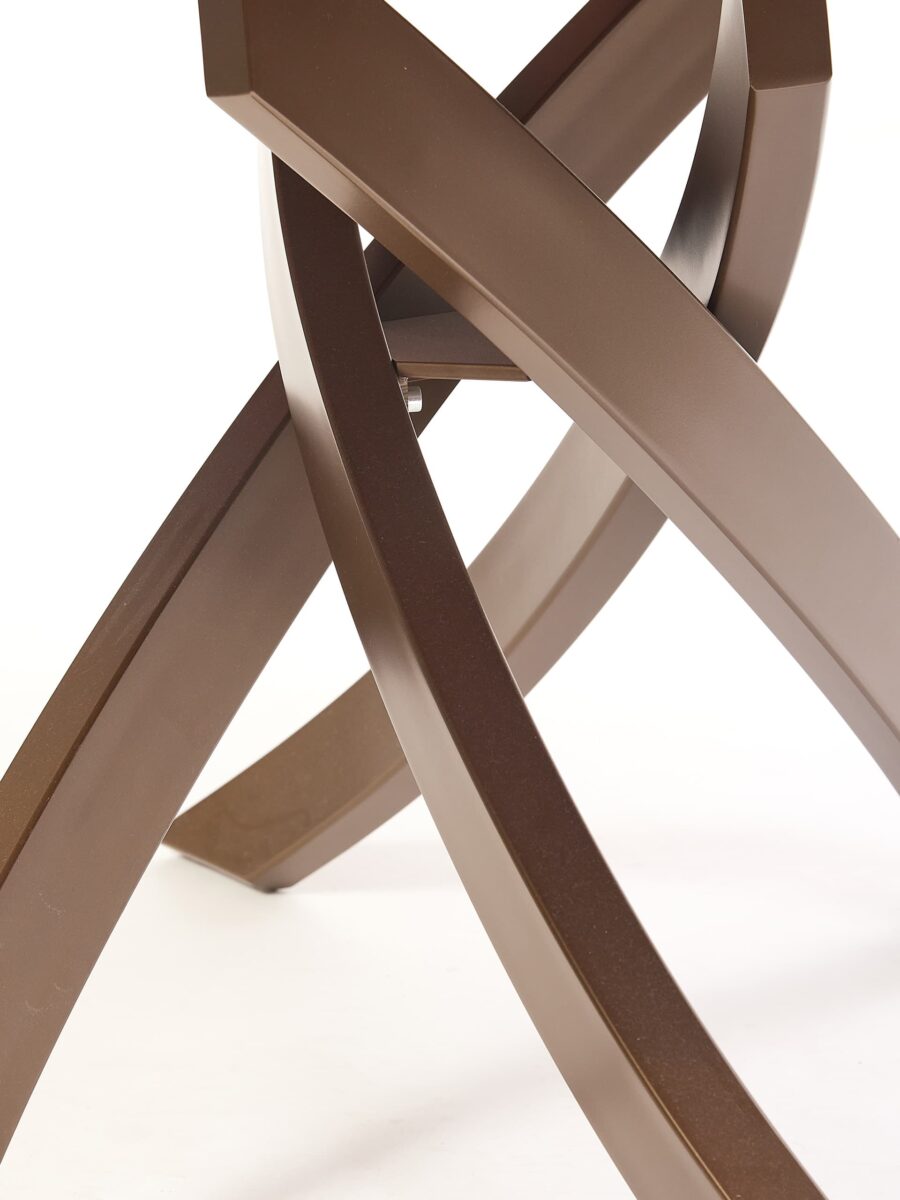 Bontempi Artistico Dining Table Lacquered Metal Frame Closeup