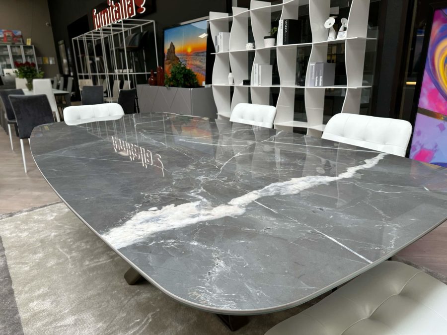 Bontempi Millenium Table Glossy-Grey SuperMarble 3