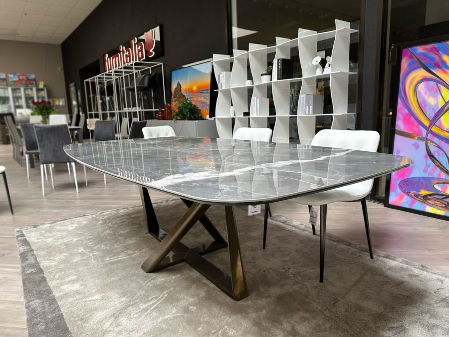 Glossy dining on sale table