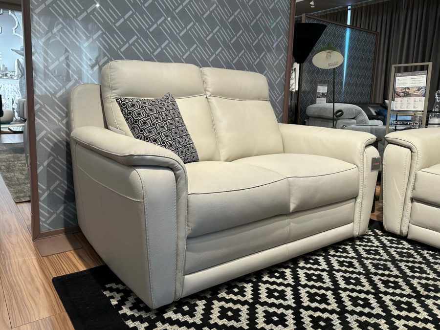 Estro Milano Bristol Loveseat Pearl Grey 2