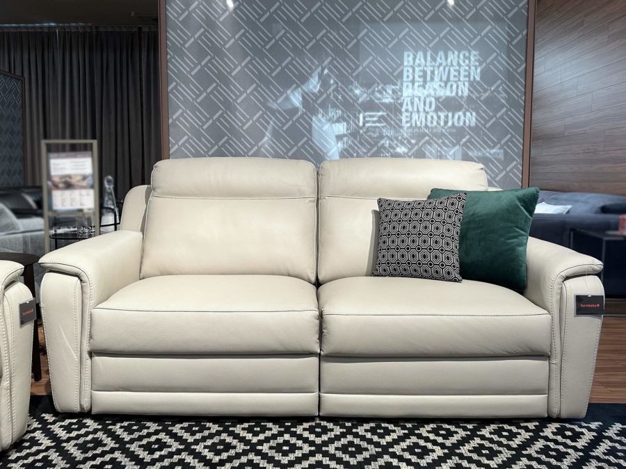 Estro Milano Bristol Power Sofa Pearl Grey