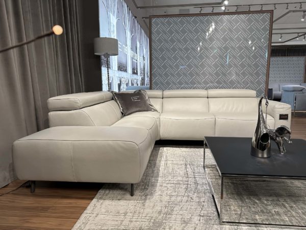 Estro Milano Claire R Sectional Pearl Grey 2