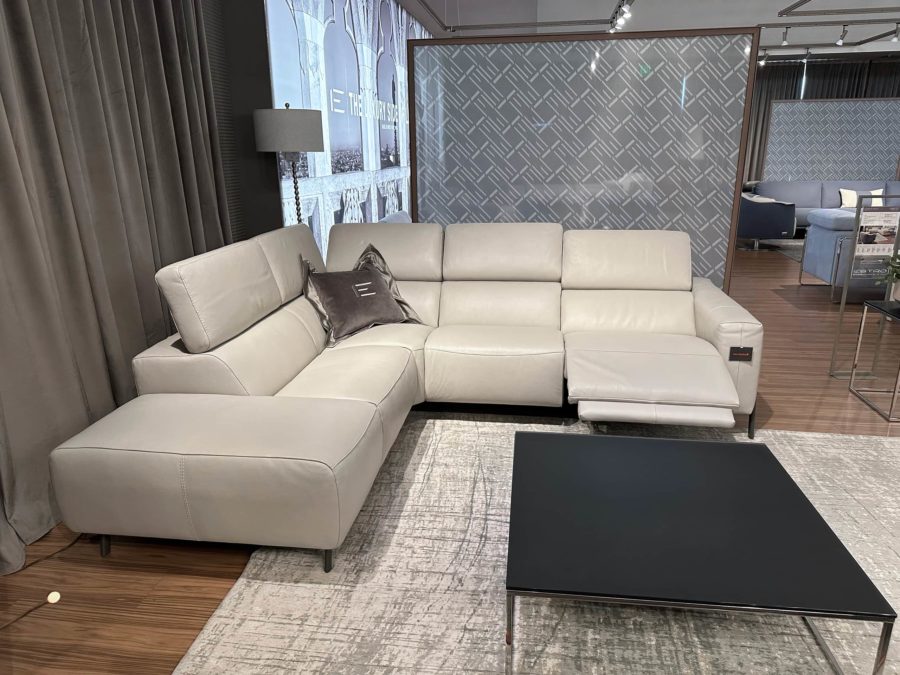 Estro Milano Claire R Sectional Pearl Grey 4