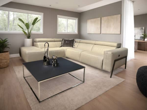 Estro Milano Claire R Sectional Pearl Grey