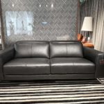 Estro Milano Montecarlo Loveseat Black