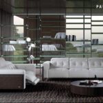 Estro Milano Palladio Sofa and Loveseat White