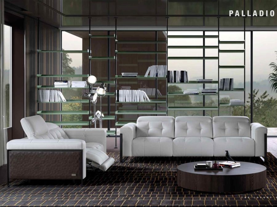 Estro Milano Palladio Sofa and Loveseat White