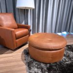 Estro Milano Vela Ottoman Cognac