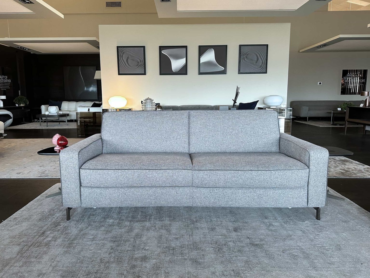 Natuzzi Italia Capriccio Sofa Bed Grey Furnitalia Contemporary