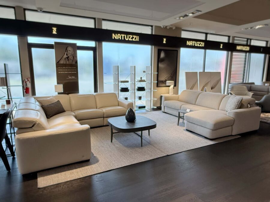 Natuzzi Italia Diesis 5pc Power Sectional and Chaise sofa