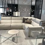 Natuzzi Italia Galaxy 4pc Sectional light grey 2