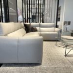 Natuzzi Italia Galaxy 4pc Sectional light grey 3