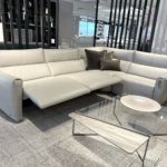 Natuzzi Italia Galaxy 4pc Sectional light grey 5